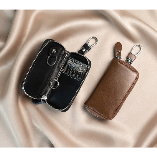 Leather Car Key Organizer Holds 6 Keys