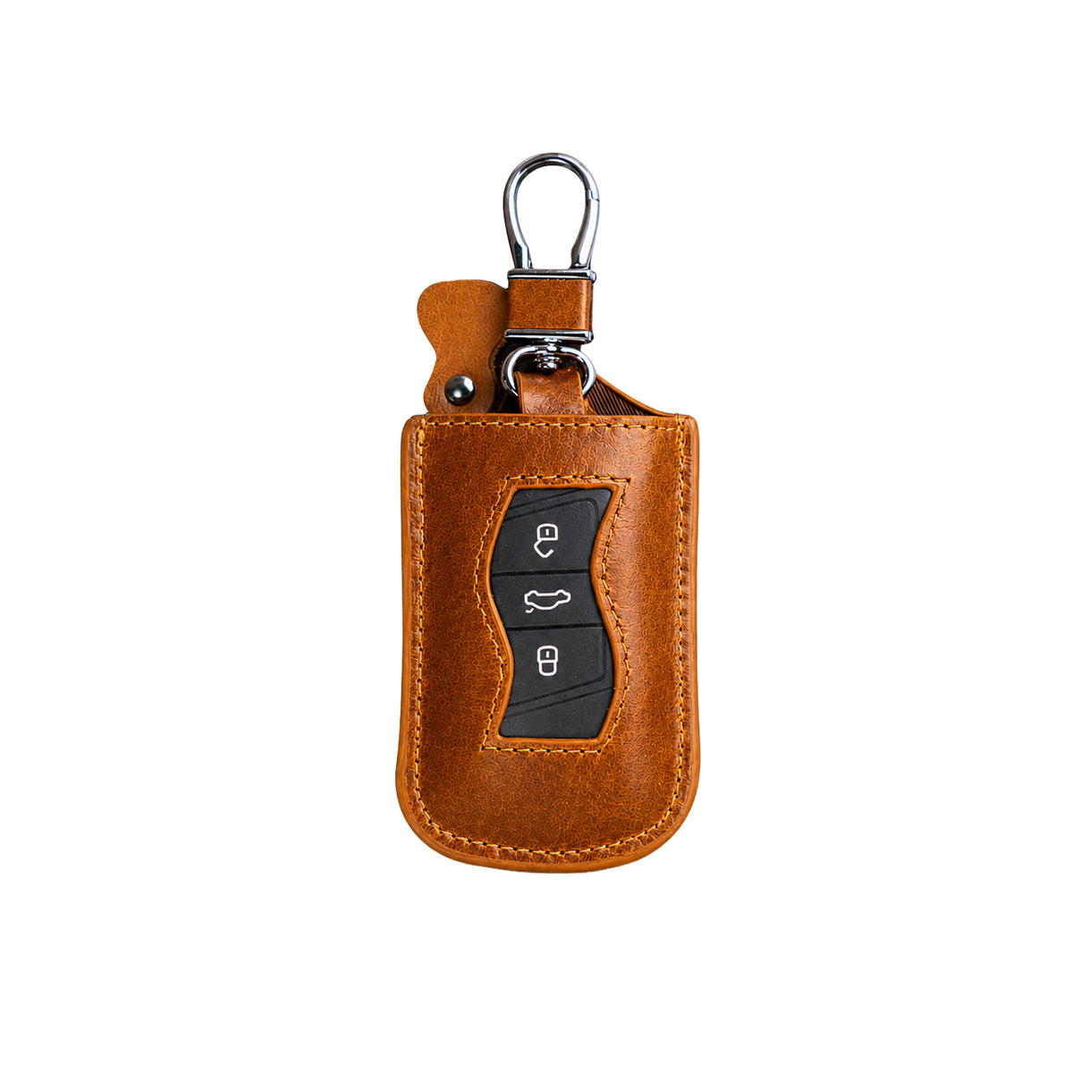 Leather Smart Key Fob Pouch Personalized, 3 Colors