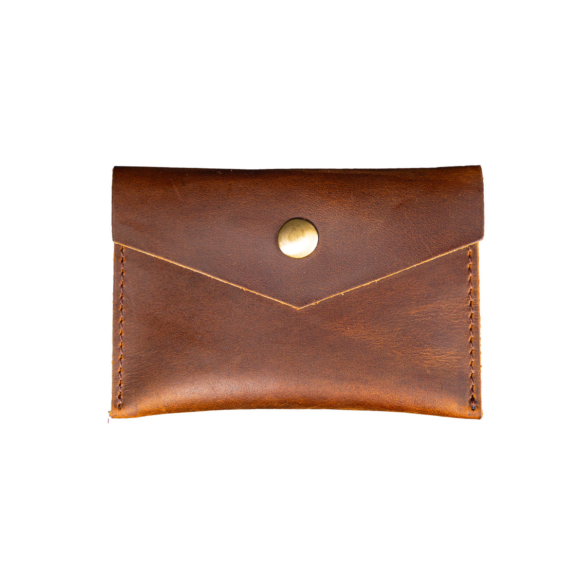 Slim leather card holder in three colors, personalized with engraving