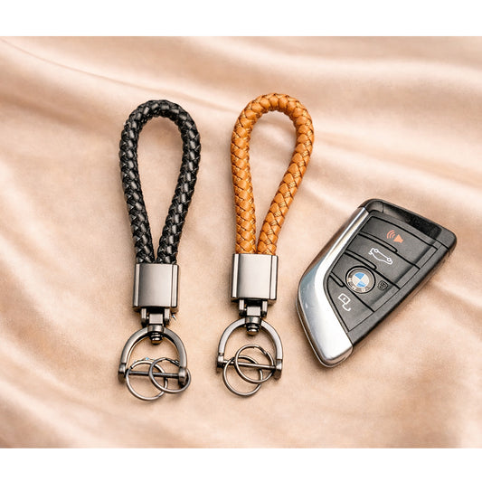 Handmade Leather Lanyard Keychain 5 Colors