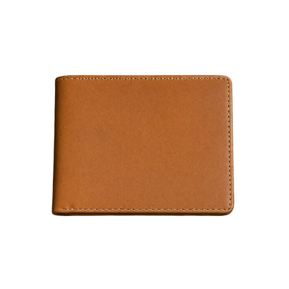 Crazy Horse leather trifold wallet with RFID blocking, personalized with engraving