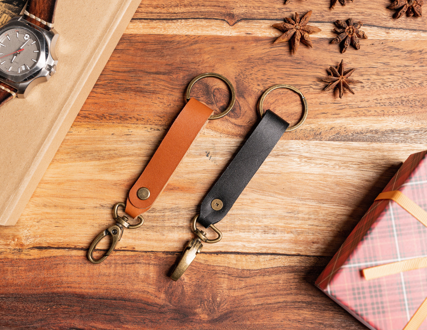 Personalized Leather Keychain 2 Color