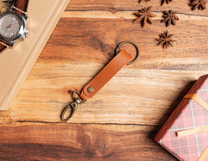Personalized Leather Keychain 2 Color