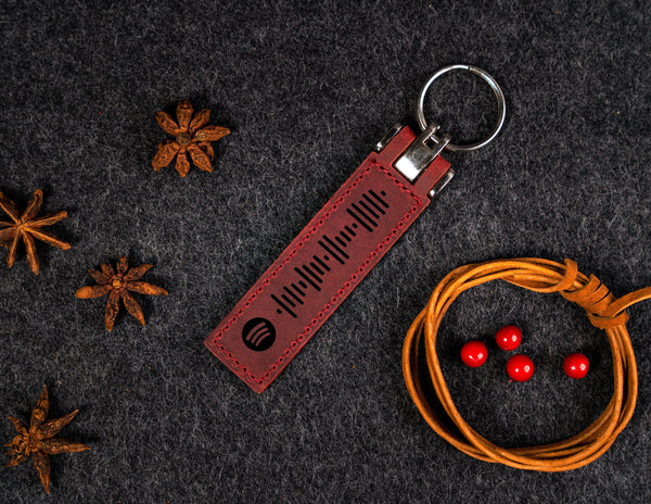 Leather Keychain for Valentine