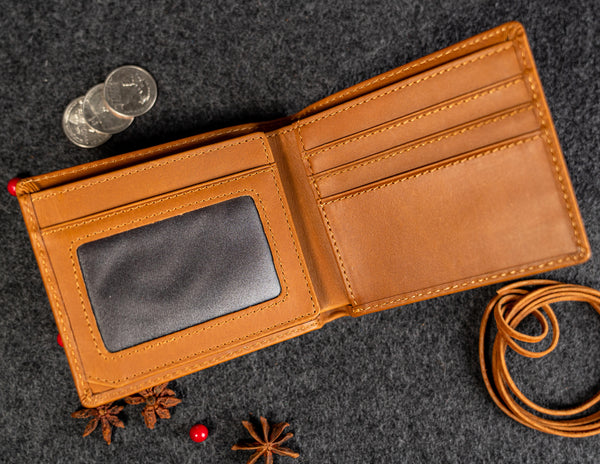 Trifold RFID Blocking Men Wallet Brown