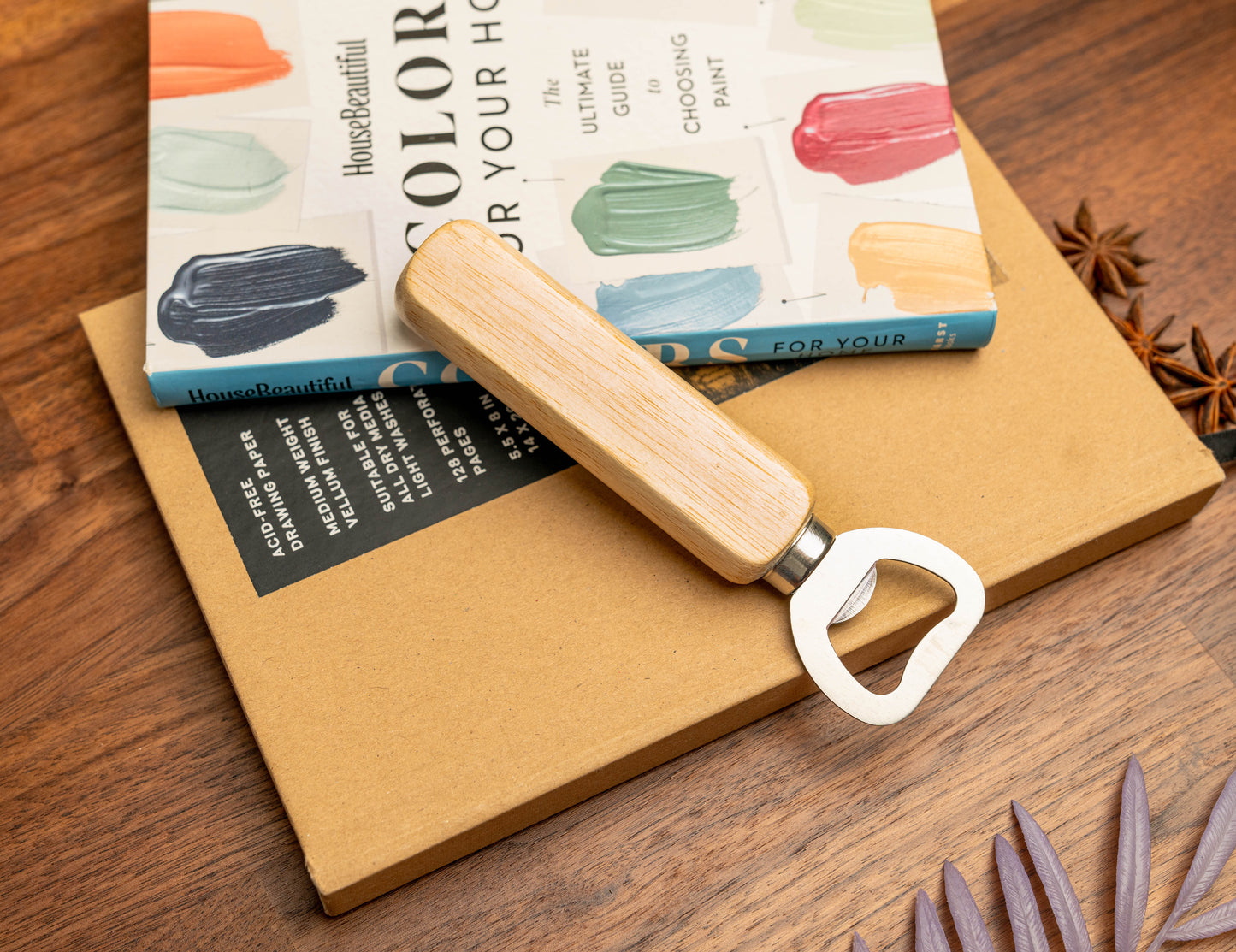 Personalized Wood Bottle Opener Engraved Wedding Favor