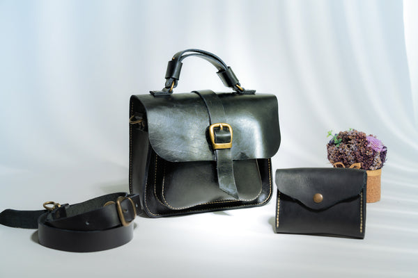 Black Handbag Set