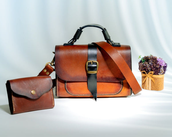 Luxury Brown Handbag Set