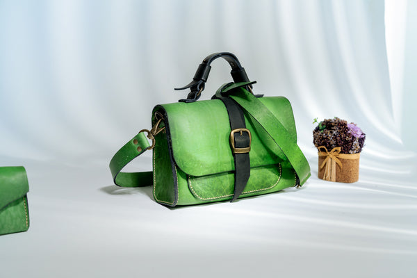 Stylish Green Handbag Set