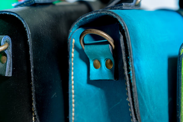 Blue Handbag set with Wallet