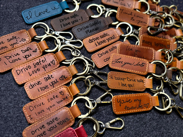 Leather Keychain in Five Color