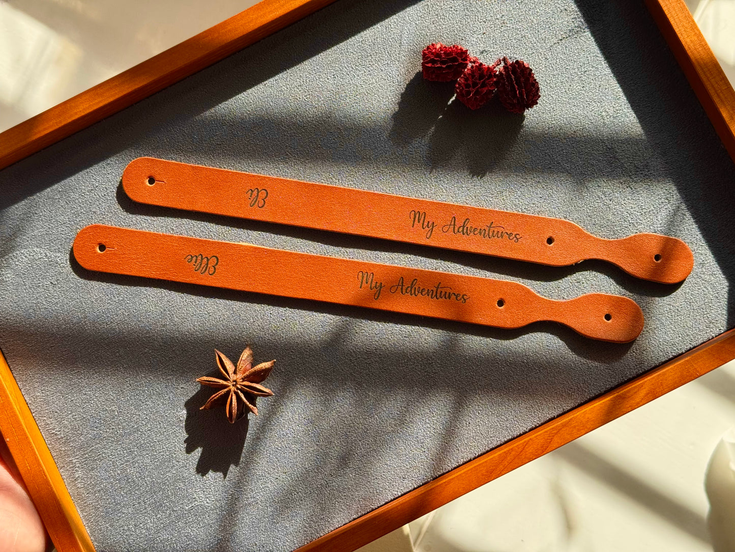 Personalized Leather Keychain 2 Color