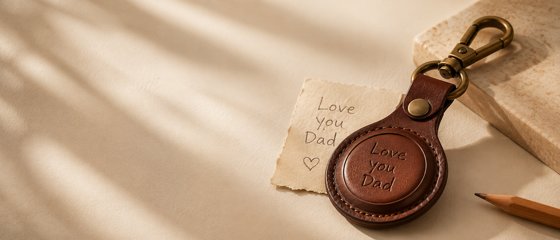 Your Handwriting. Engraved in Leather.
