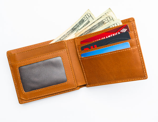 Trifold RFID Blocking Men Wallet Brown