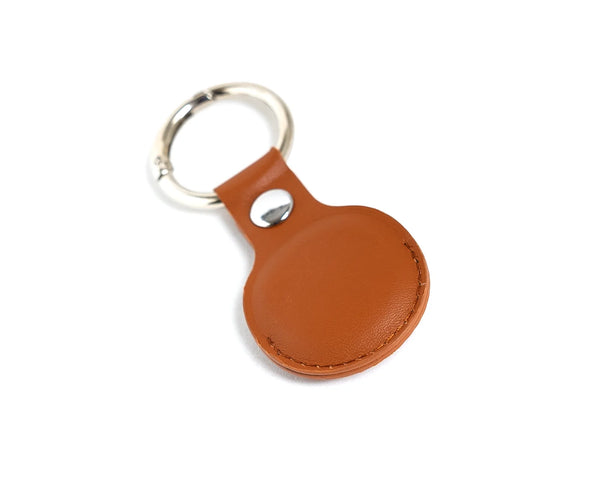 Leather Airtag Holder Black