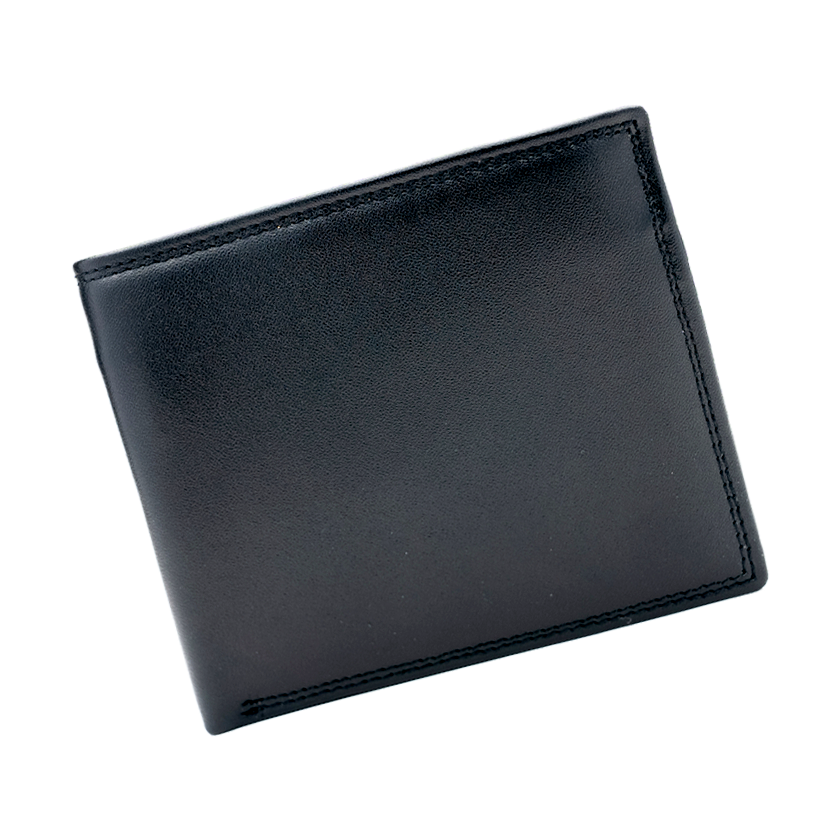 Personalized Bifold Men's Wallet Crazy Horse Leather, RFID
