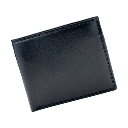 Personalized Bifold Men's Wallet Crazy Horse Leather, RFID
