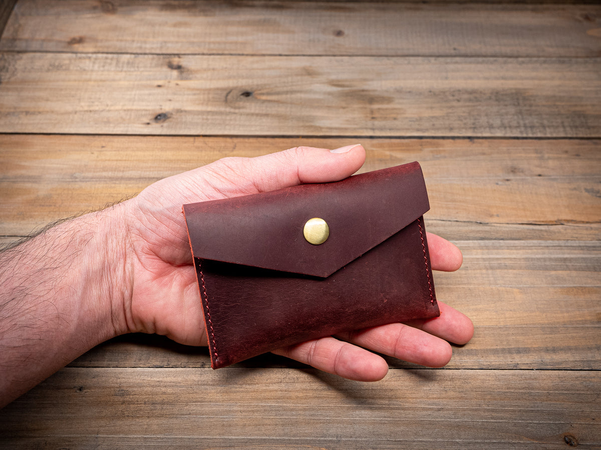Slim Leather Card Holder 3 Colors, Front Pocket