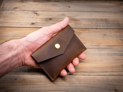 Slim Leather Card Holder 3 Colors, Front Pocket
