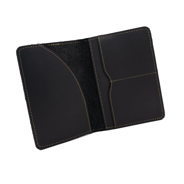 Genuine Leather Passport Holder Navy