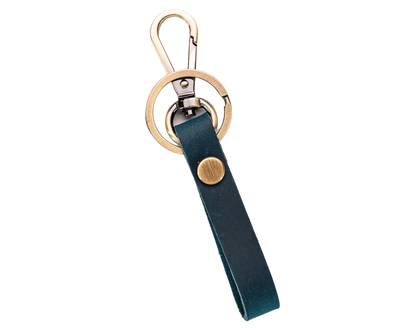 Thin Leather Keychain 5 Colors, Engraved