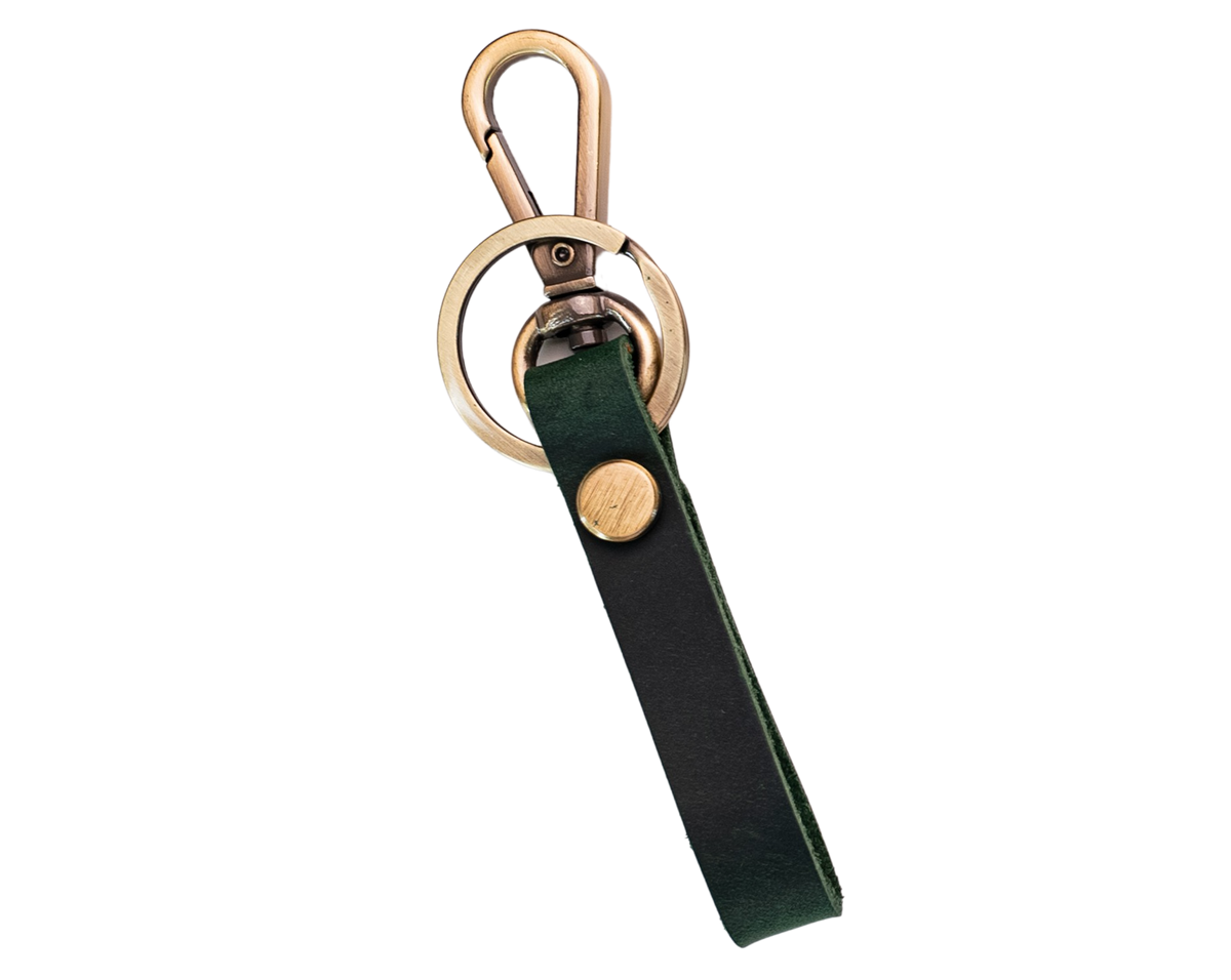 Thin Leather Keychain 5 Colors, Engraved
