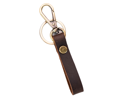 Thin Leather Keychain 5 Colors, Engraved